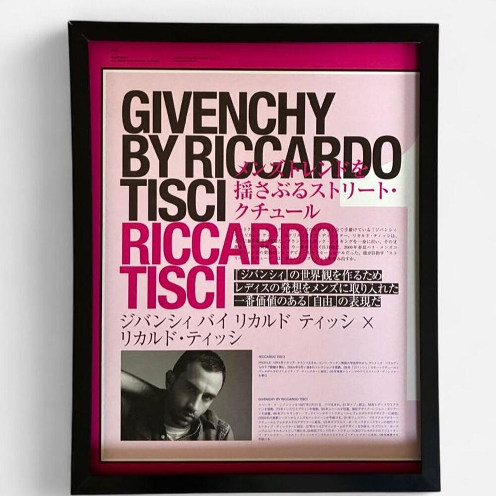 GIVENCHY BY RICARDO TISCI framed print Archive 9x11 Fashion Issue